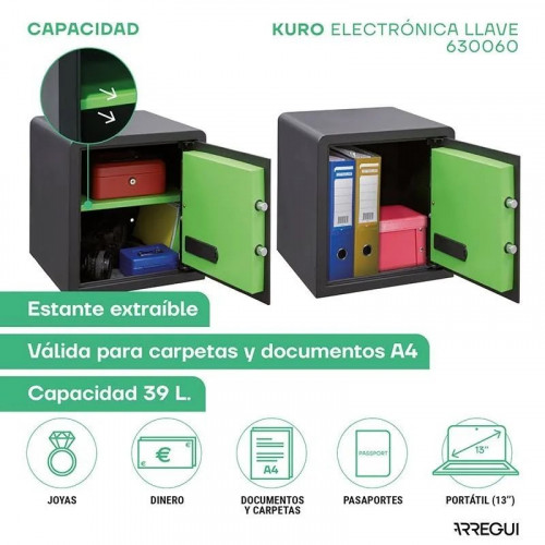 Caja fuerte sobreponer Arregui Kuro electronica