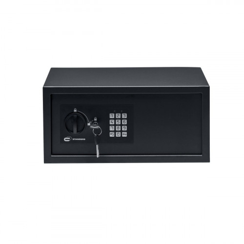 Caja fuerte superficie STANDERS, digital + llave de emergencia, 20L, 43x20x30 cm