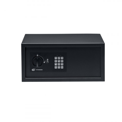 Caja fuerte superficie STANDERS, digital + llave de emergencia, 20L, 43x20x30 cm