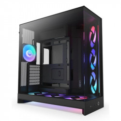 Caja NZXT H9 Flow RGB+ Negro Vidrio Templado ATX EATX mATX Mini-ITX Iluminación Multi
