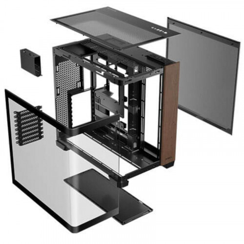 Caja PC Antec C8 Curve Wood Full Tower ATX ITX Vidrio Templado Acero Madera Negro