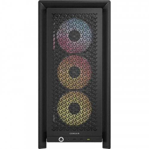 Caja torre Corsair FRAME 4000D LCD RS ARGB lateral LCD, 4 ventiladores ARGB, E-ATX, negro