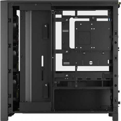 Caja torre Corsair FRAME 4000D LCD RS ARGB lateral LCD, 4 ventiladores ARGB, E-ATX, negro