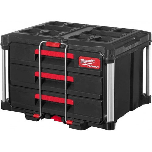 Cajonera PACKOUT con 3 cajones Milwaukee