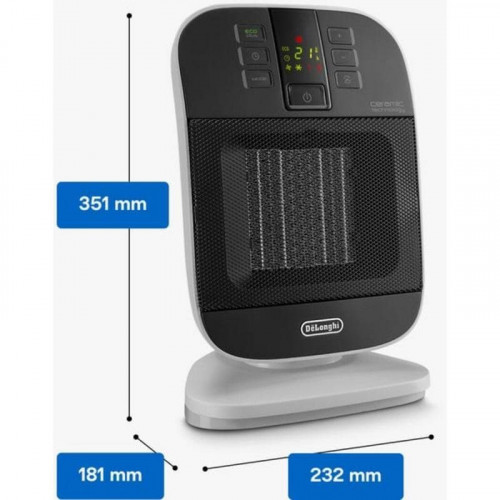 Calefactor cerámico DeLonghi HFX60V20 2000W con mando y temporizador