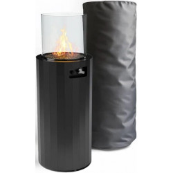 calefactor de gas exterior bino hasta 8 kw cilíndrico portátil