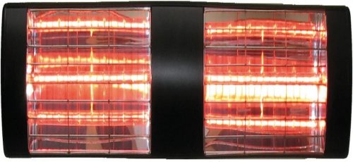 Calefactor Radiante Eléctrico Tecna HLW 30 negro