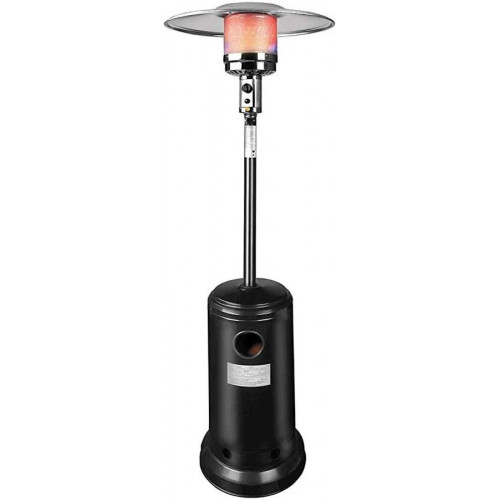 Calentador terraza gas negro 12000 W con reflector francia