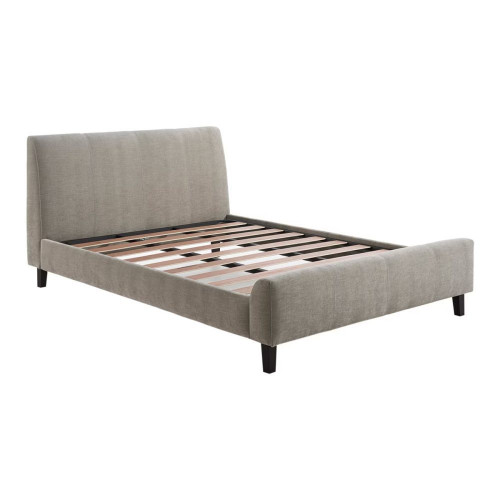 Cama doble tapizada New Bari EuroVolter Gris claro