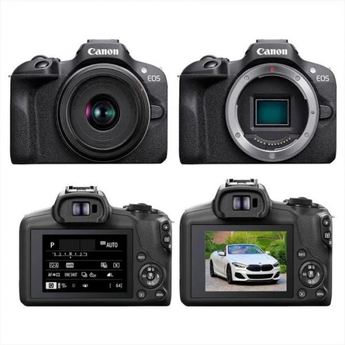 Camara Canon Eos R100 Lente 18 45Mm 24.2Mp Sin Espejo