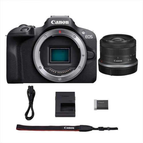 Camara Canon Eos R100 Lente 18 45Mm 24.2Mp Sin Espejo