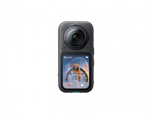 Cámara deportiva - Insta360 X6 Standard Bundle, 8K 50fps 360 Video, 140min Autonomía, Sumergible, Efecto Invisible Selfie Stick, Midnight Black