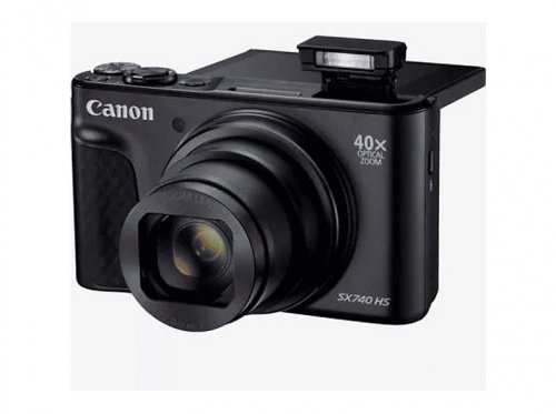 Cámara digital compacta - CANON PowerShot SX740 HS LITE EDITION, 20,3 megapixel, (4K) 3840 x 2160, 29,97/25 fps (Full HD) 1920 x 1080, 59,94/50/29,97/25 fps, (HD) 1280 x 720, 59,94/50 fps, Negro