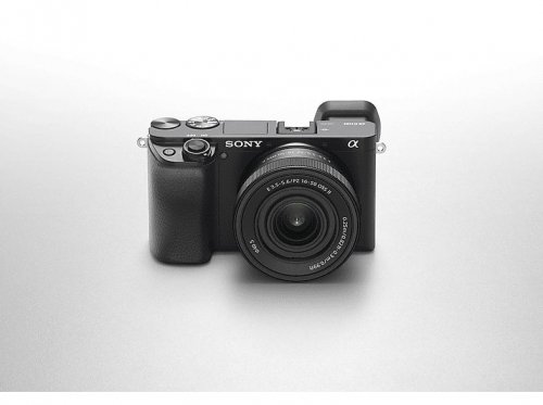 Cámara EVIL - Sony  Kit Alpha 6100 (ILCE6100L) + Objetivo  SELP16502 + Tarjeta SD 64GB, 24.2MP, Wi-Fi