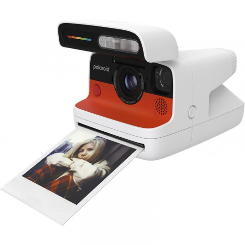 Cámara Instantánea Polaroid Flip Película 79x79mm Sensor Auto Bluetooth Flash Blanca + Color Film