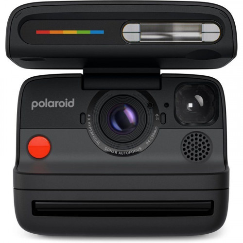 Cámara Instantánea Polaroid Flip Película 79x79mm Sensor Auto Bluetooth Flash Negra + Color Film