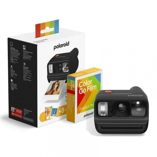 Cámara Instantánea Polaroid Go Gen 3 Flash Espejo Autodisparador Negra