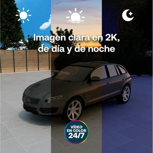 Cámara IP Arlo Essential 3 2K Visión Nocturna Interior y Exterior Control por Voz Audio Bidireccional