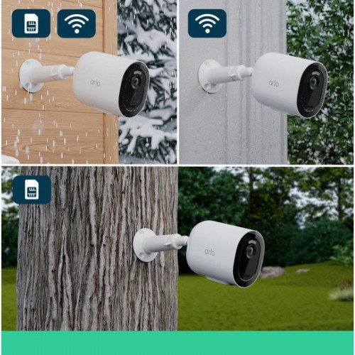Cámara IP Arlo Go 2 FullHD Visión Nocturna Exterior Alarma y Audio Bidireccional