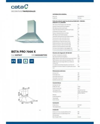 Campana Cata BETA PRO 7000 X
