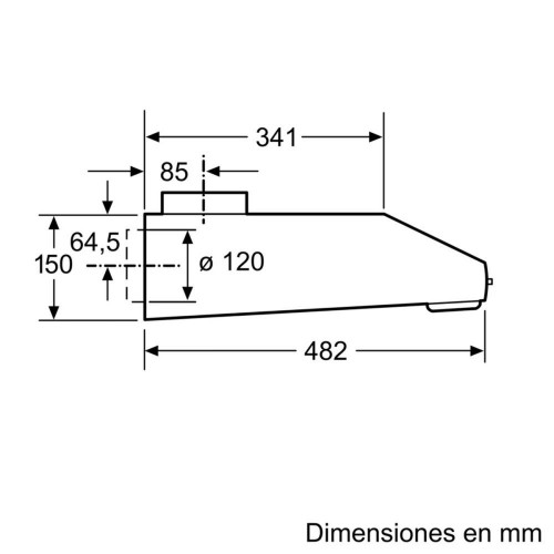 Campana convencional Balay 3 niveles de extracción - 3BH263MX
