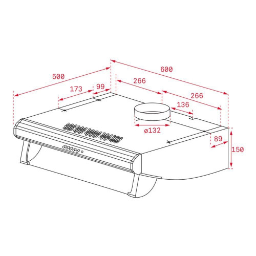 Campana convencional Teka 3 velocidades - C 6310 S INOX Acero Inox