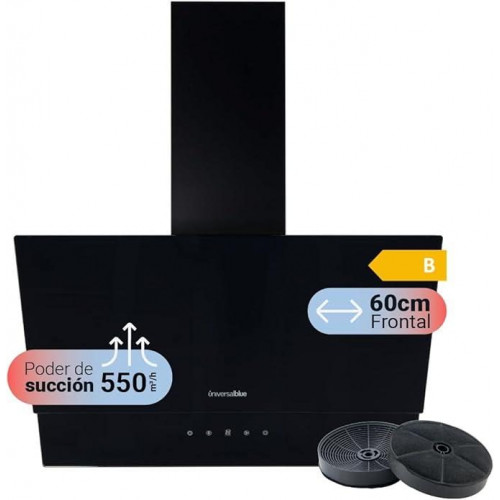 CAMPANA DE CRISTAL NEGRA UNIVERSAL 60CM