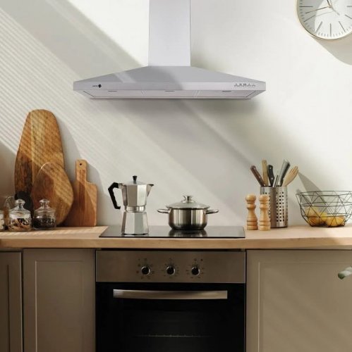 Campana decorativa control Air Campana ph ii 900/a control Air con 3 velocidades 90 cm 617 m/h inox clase a+
