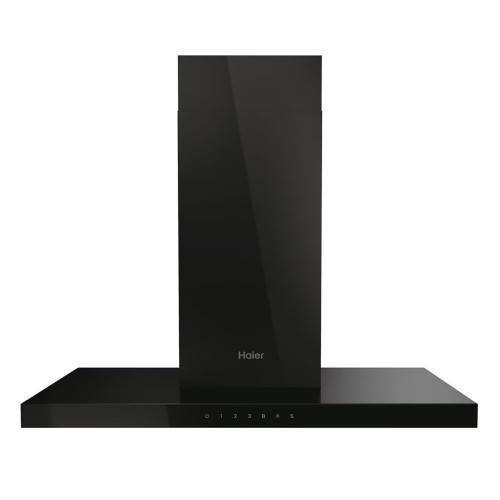 Campana decorativa de pared Haier con panel táctil y 4 velocidades - HATS9BCS6BVOC Negro