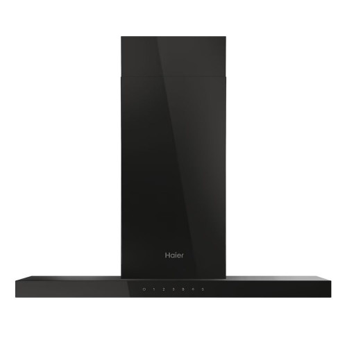 Campana decorativa de pared Haier con panel táctil y 4 velocidades - HATS9BCS6BVOC Negro