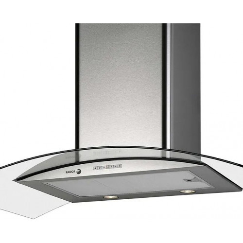 CAMPANA DECORATIVA FAGOR 90CM 600M3/H CRISTAL INOX