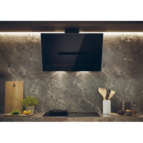 Campana decorativa Haier táctil, WIFI, 5 velocidades, I-Link - HADG9CBS4BWIFI Negro