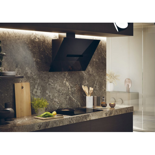 Campana decorativa Haier táctil, WIFI, 5 velocidades, I-Link - HADG9CBS4BWIFI Negro