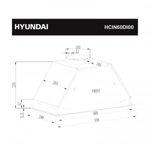 Campana Decorativa Hyundai HCIN60DI00