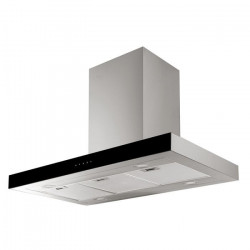 Campana decorativa isla 90cm, 604m3/h, Inox, VALBERG HIB 90 TVK ARSC