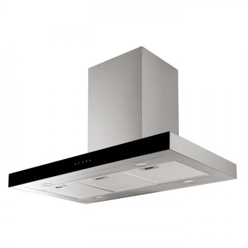 Campana decorativa isla 90cm, 604m3/h, Inox, VALBERG HIB 90 TVK ARSC