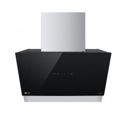 Campana decorativa LG con 3 velocidades, 630m3/h capacidad de extracción, 60 cm - HCEZ2428B Negro