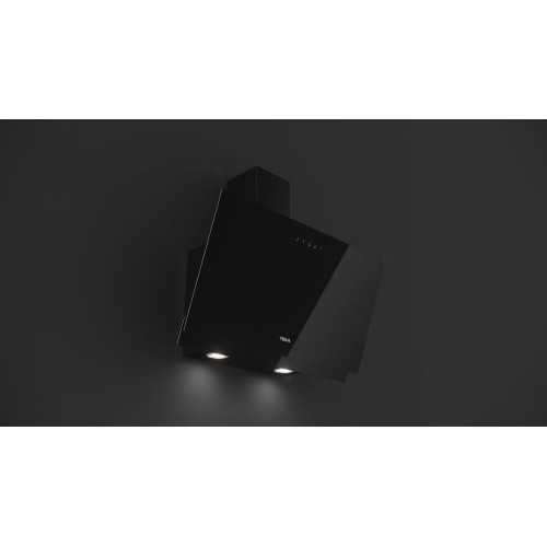Campana decorativa Teka aspiración perimetral - DVN 77050TTC BK Cristal negro