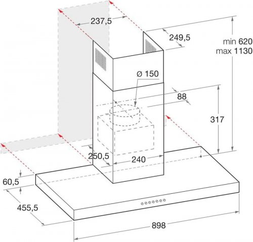 Campana Hotpoint PHBS 9.8F LT X/1