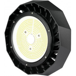 Campana industrial LED Chip Samsung 100W 180lm/w UFO con Driver Meanwell 120° 6400k ip65 regulable