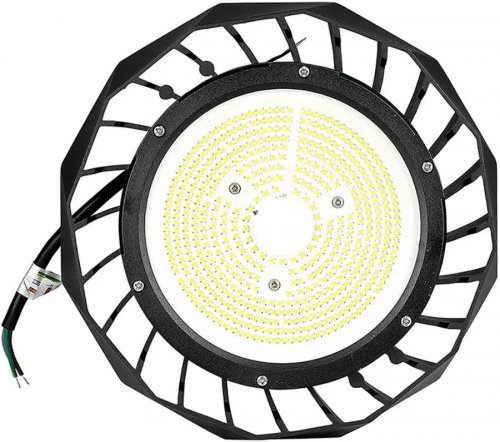 Campana industrial LED Chip Samsung 100W 180lm/w UFO con Driver Meanwell 120° 6400k ip65 regulable