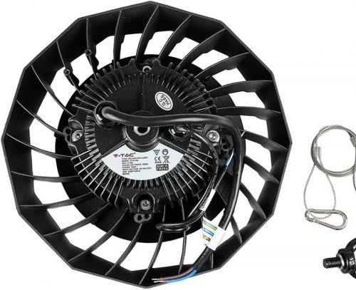 Campana industrial LED Chip Samsung 100W 180lm/w UFO con Driver Meanwell 120° 6400k ip65 regulable