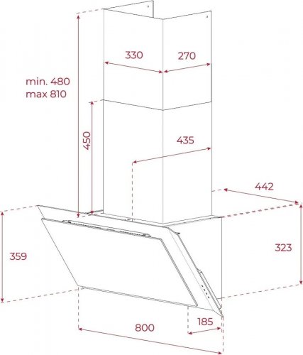 Campana Teka DVI 88-G1 EOS Infinity