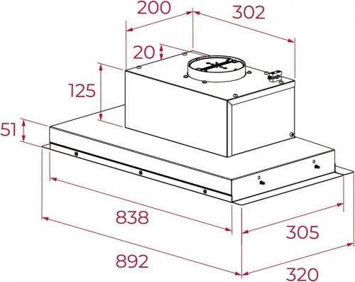 Campana Teka GFI 93030 KOS Inox