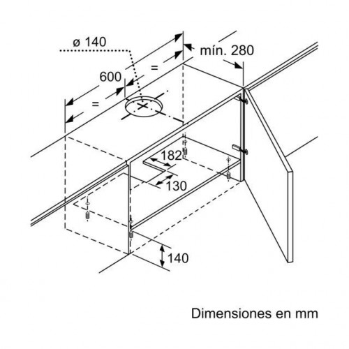 Campana telescópica Balay iluminación LED - 3BT262MX Metálico