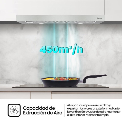 Campana telescópica Hisense 3 velocidades - CH6TL4BX Inox