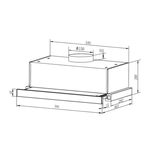 Campana telescópica Mepamsa 2 velocidades - Slimline Inox Inox