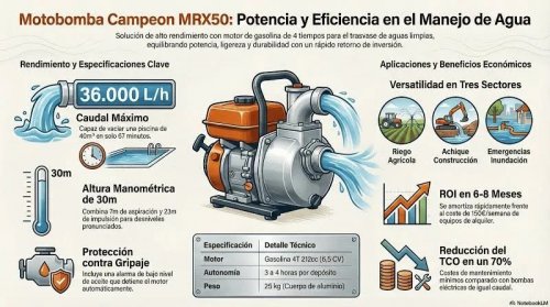 CAMPEON Motobomba Mrx-50