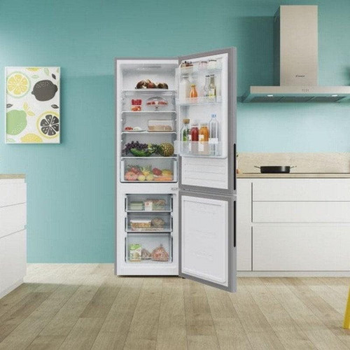 Candy City Combi CCT3L517ES Frigorífico Combi E Plata