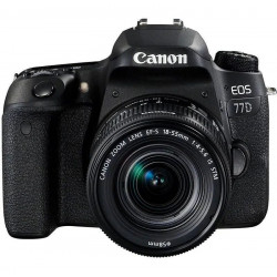 Canon Cámara EOS 77D + EF-S 18-55mm IS STM